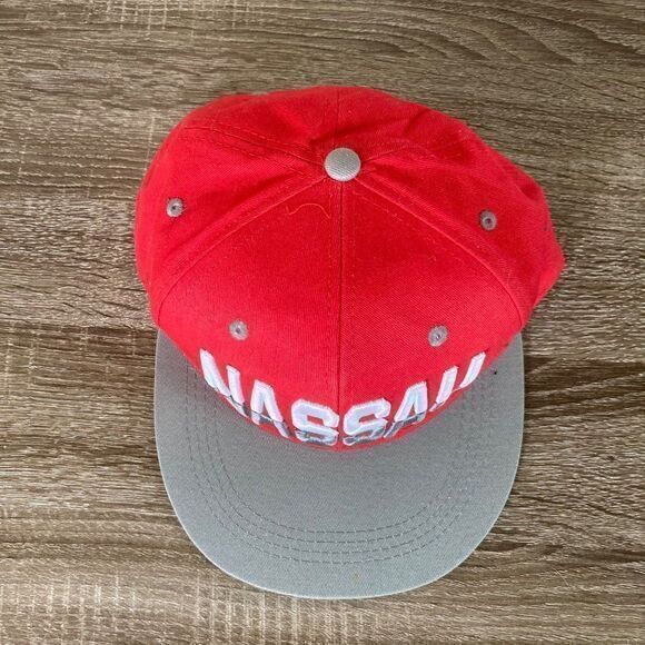 Nassau Bahamas Hat Cap Snapback Mens One Size Embroidered Adjustable Beach Red - Picture 7 of 12